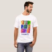 Kaleidokitty 2 kundenspezifisches Haustier-T-Shirt T-Shirt (Vorne ganz)