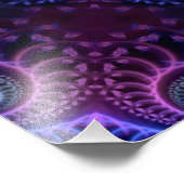 Kaleidoscope Apophysis Mandala Hearts Fotodruck (Ecke)