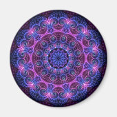 Kaleidoscope Apophysis Mandala Hearts Magnet (Vorne)