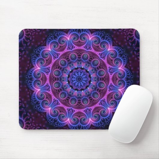 Kaleidoscope Apophysis Mandala Hearts Mousepad (Mit Mouse)