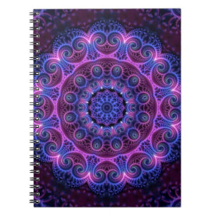 Kaleidoscope Apophysis Mandala Hearts Notizblock