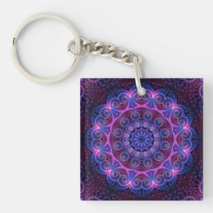 Kaleidoscope Apophysis Mandala Hearts Schlüsselanhänger