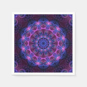 Kaleidoscope Apophysis Mandala Hearts Serviette (Vorderseite)