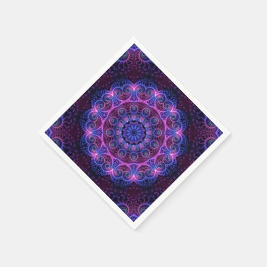 Kaleidoscope Apophysis Mandala Hearts Serviette (Ecke)