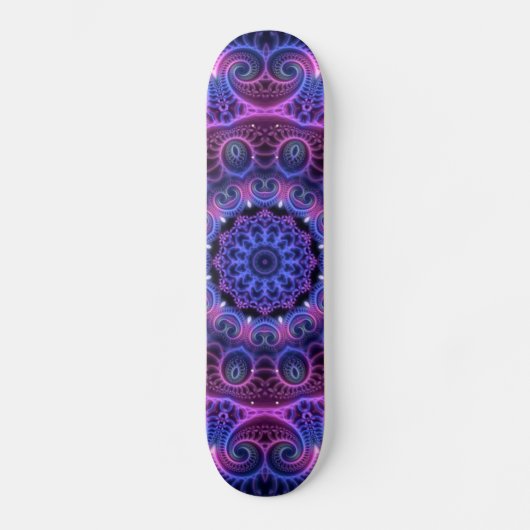 Kaleidoscope Apophysis Mandala Hearts Skateboard (Vorderseite)