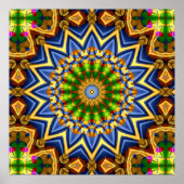 Kaleidoscope Art 33 Posters Poster (Vorne)