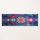 Kaleidoscope Bloom yoga Mat Yogamatte (Vorderseite (Horizontal))