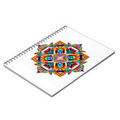 Kaleidoscope Burst: A Modern Tribal Mandala Notizblock (Linke Seite)