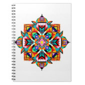 Kaleidoscope Burst: A Modern Tribal Mandala Notizblock (Vorderseite)