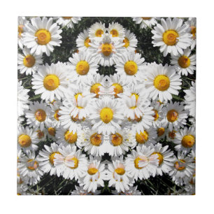 Kaleidoscope Daisies Pattern Fliese
