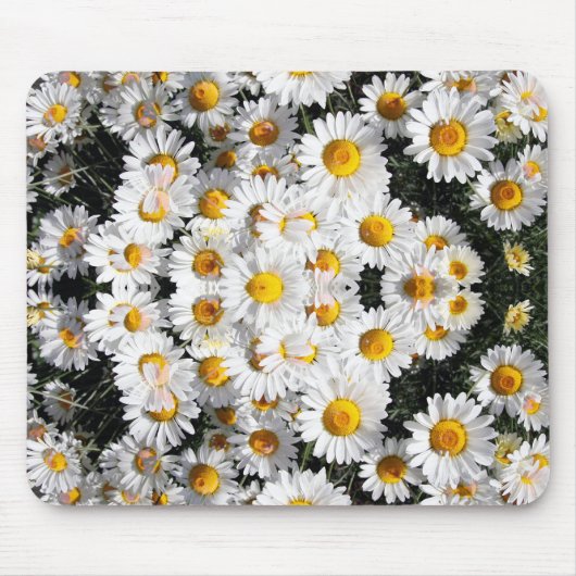 Kaleidoscope Daisies Pattern Mousepad (Vorne)