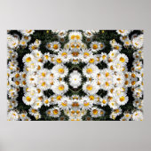 Kaleidoscope Daisies Pattern Poster (Vorne)