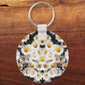 Kaleidoscope Daisies Pattern Schlüsselanhänger (Vorderseite)