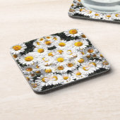 Kaleidoscope Daisies Pattern Untersetzer (Linke Seite)