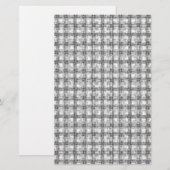 Kaleidoscope Grau Briefpapier (Vorne/Hinten)