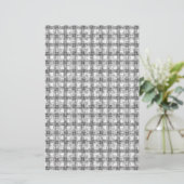 Kaleidoscope Grau Briefpapier (Stehend Vorderseite)