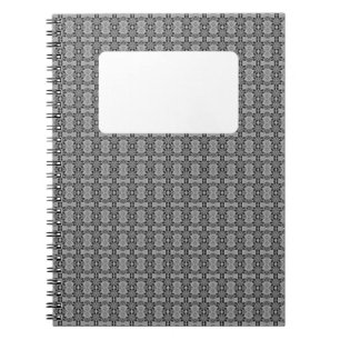 Kaleidoscope Grau Notizblock