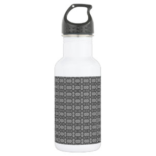 Kaleidoscope Grau Trinkflasche