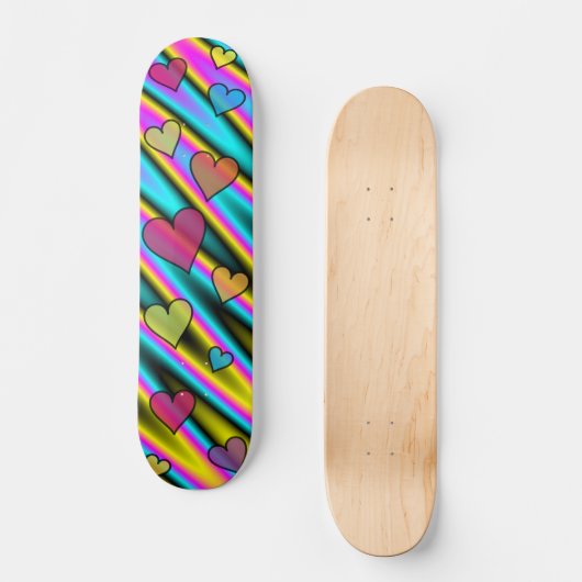 Kaleidoscope Hearts Skateboard (Vorderseite)