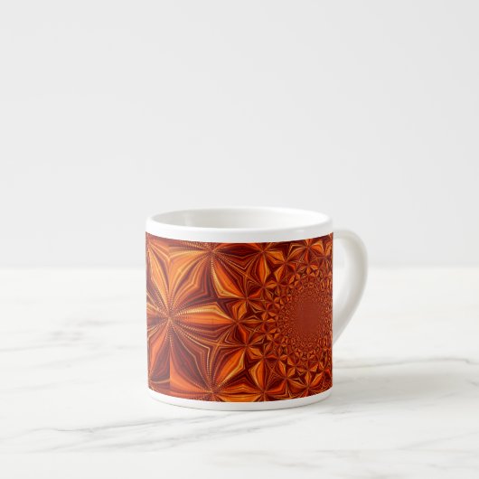 Kaleidoscope Red Digital Art Pattern-67546 Espressotasse (Vorderseite Rechts)