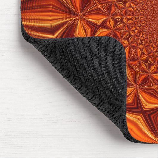 Kaleidoscope Red Digital Art Pattern-67546 Mousepad (Ecke)