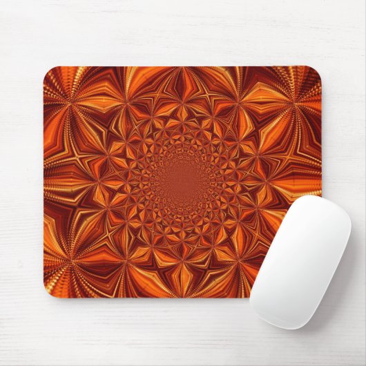 Kaleidoscope Red Digital Art Pattern-67546 Mousepad (Mit Mouse)
