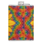 Kaleidoscope Sunflower  Flachmann (Rückseite)