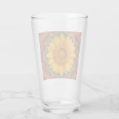 Kaleidoscope Sunflower  Glas (Rückseite)