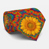 Kaleidoscope Sunflower Socks Tie Krawatte (Gerollt)