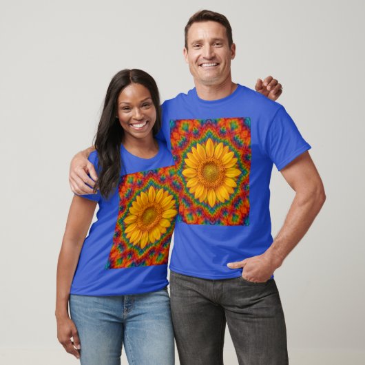 Kaleidoscope Sunflower  T-Shirt (Unisex)