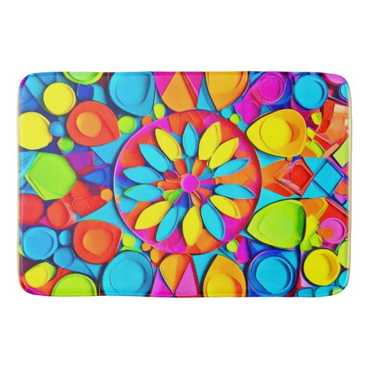 Kaleidoscope Symphony Artwork Badematte (Vorderseite)