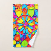 Kaleidoscope Symphony Artwork Badhandtuch Set (Handtuch)