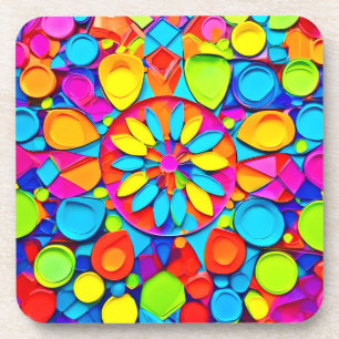 Kaleidoscope Symphony Artwork Getränkeuntersetzer