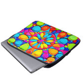 Kaleidoscope Symphony Artwork Laptopschutzhülle (Vorne Knopf)