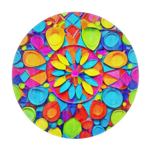 Kaleidoscope Symphony Artwork Schneidebrett (Vorderseite)