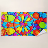 Kaleidoscope Symphony Artwork Strandtuch (Vorderseite)