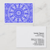 Kaleidoscopic 019 Blue Visitenkarte (Vorne/Hinten)