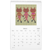 Kaleidoscopic Cat Calendar Kalender (Mär 2027)