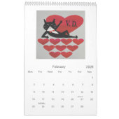 Kaleidoscopic Cat Calendar Kalender (Feb 2026)