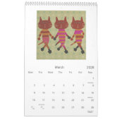 Kaleidoscopic Cat Calendar Kalender (Mär 2026)