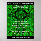 Kaleidoscopic Mandala - Irish Blessing 3 Poster (Vorne)