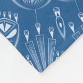 Kaleidoscopic mosaic abstract ornamental na fleecedecke (Ecke)