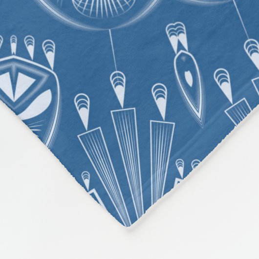 Kaleidoscopic mosaic abstract ornamental na fleecedecke (Ecke)