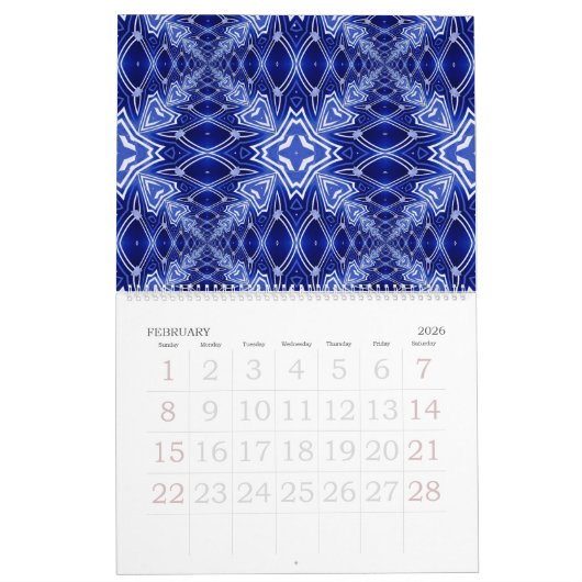 Kaleidoskop 12 Monate Kalender (Feb 2026)