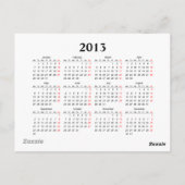 Kaleidoskop 2013 Kalender Postkarte (Rückseite)