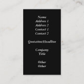 Kaleidoskop 20 visitenkarte (Rückseite)