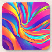 Kaleidoskop Abstrakt Burst Getränkeuntersetzer (Vorderseite)