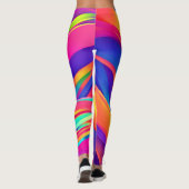 Kaleidoskop Abstrakt Burst Leggings (Rückseite)