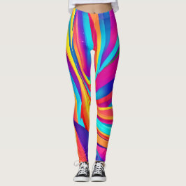 Kaleidoskop Abstrakt Burst Leggings