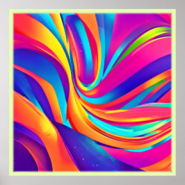 Kaleidoskop Abstrakt Burst Poster